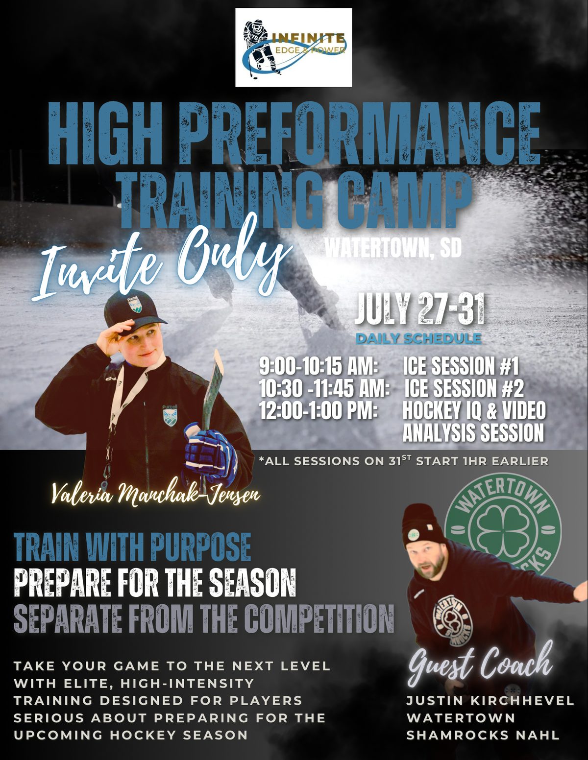 Invite-Only High Performance Training Camp – Watertown